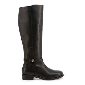 Tommy Hilfiger Shoes Black Women‎  Boots Leather